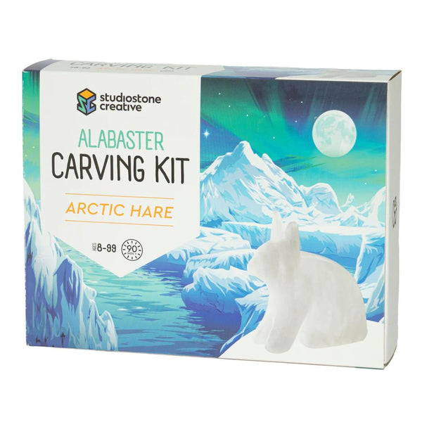 Studiostone Creative Alabaster Carving Kit - Arctic Hare