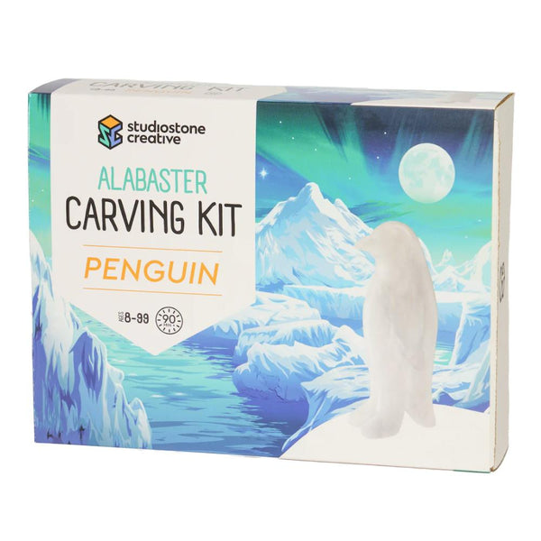 Studiostone Creative Alabaster Carving Kit - Penguin