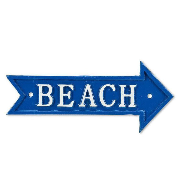 Abbott Cast Iron Sign - Beach Arrow