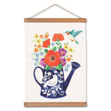 Abbott Scroll Wall Decor - Flowers & Watering Can (Ó)