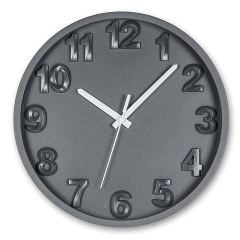 Abbott 12" Wall Clock -- Charcoal