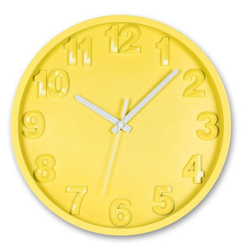 Abbott 12" Wall Clock -- Yellow