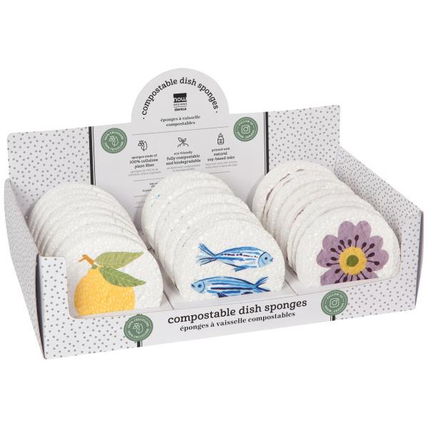 Now Designs Compostable Sponges - Market Day, Assorted
