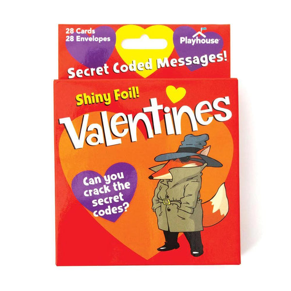 Paper House Valentine Cards Set 28pk Secret Coded Messages