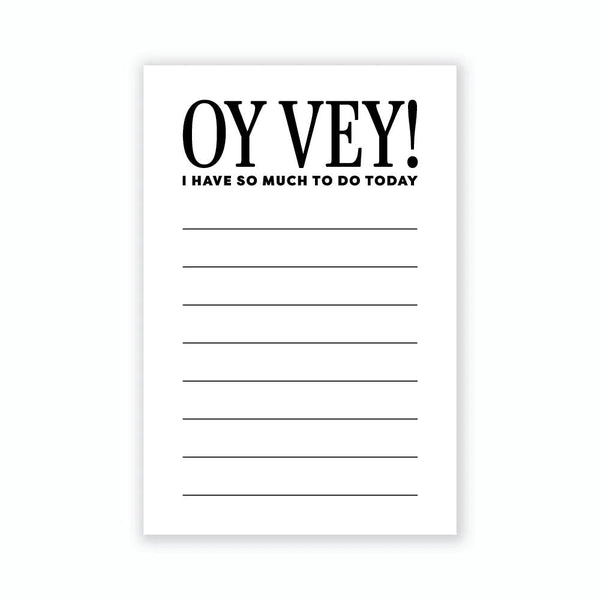 Everyday Yiddish Notepad - Oy Vey! I have so much to do today