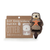 Kiriki Press DIY Embroidered Doll Kit - Otter, Level 3