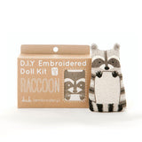 Kiriki Press DIY Embroidered Doll Kit - Raccoon, Level 3