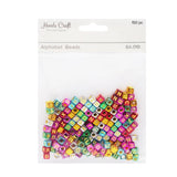 Angels Craft 6mm Beads, Approx 150-ct - Multi-Coloured Metallic Alphabet