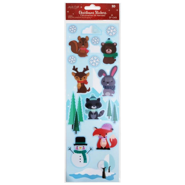 Angels Craft Stickers - 3D Christmas Animals
