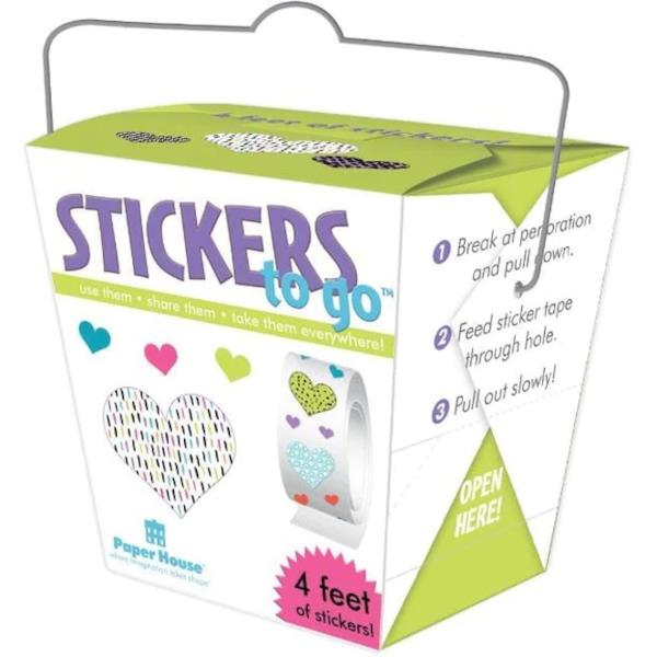Paper House Roll of Stickers - Hearts – Midoco Art & Office Supplies