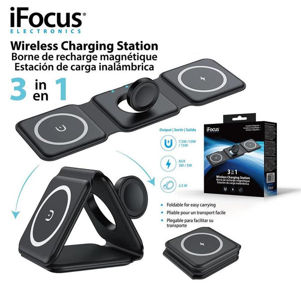 iFocus 3in1 Wireless Charging Station