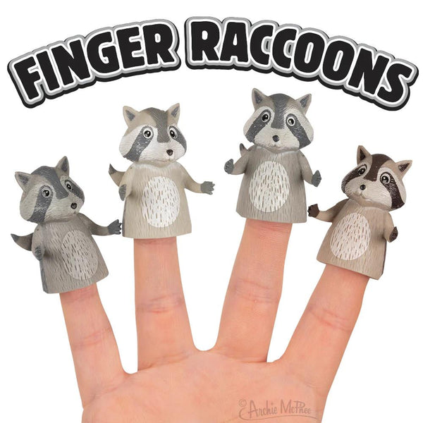 Archie McPhee Finger Raccoon - Assorted