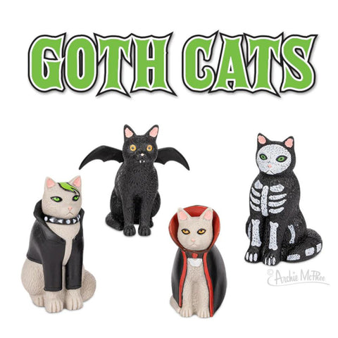 Archie McPhee Goth Cats - Assorted