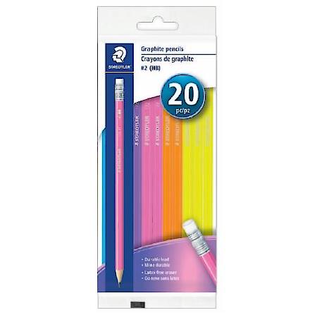 Staedtler Graphite Pencils 20pk - Neon