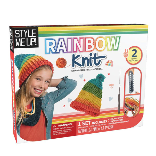 SpiceBox Style Me Up Rainbow Knitting Kit