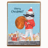 The Paperhood Toronto Boxed Holiday Cards 8pk Raccoon