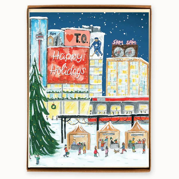 The Paperhood Toronto Boxed Holiday Cards 8pk Yonge/Dundas Square