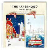 The Paperhood Toronto Holiday Gift Tags 10pk St Lawrence Market & Ferry