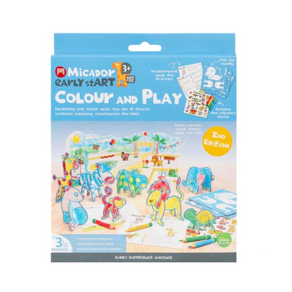 Micador Early stART Colour & Play 6pc Set - Zoo Edition