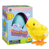 Toysmith Crackin' Egg Wind-Up Toy Chick - Assorted