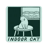 Stay Home Club Vinyl Sticker - Indoor Cat