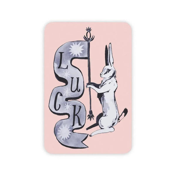 Stay Home Club Vinyl Sticker - Lucky Bunny Rabbit
