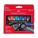 Faber-Castell Metallic Gel Sticks 6pk