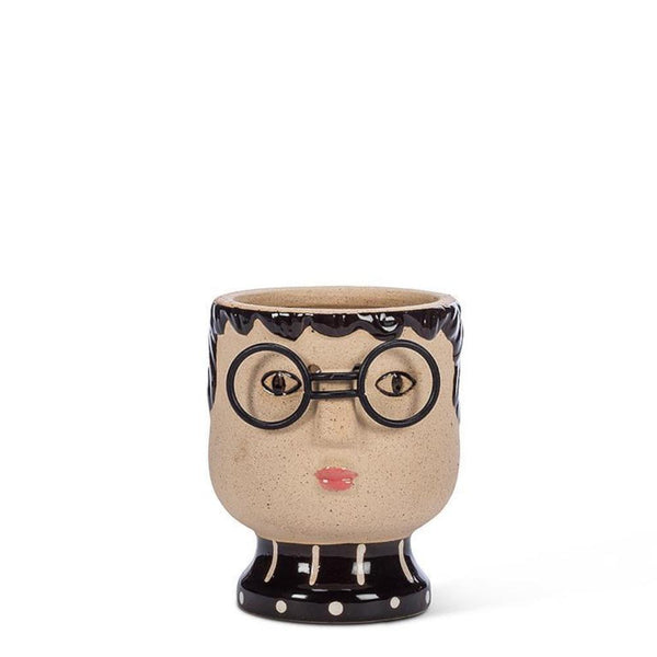 Abbott Planter - Small Face with Glasses (Ì)