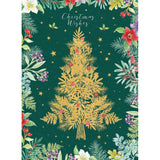 Calypso Boxed Christmas Cards 8pk - Gold Tree