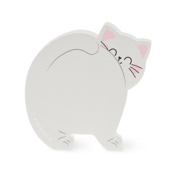 Legami Adhesive Notepad - Grey Cat