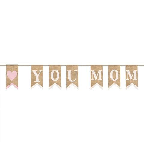 Amscan Mother's Day Burlap Banner