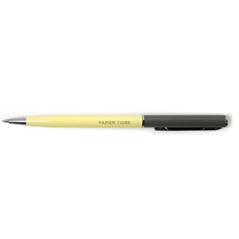 Paper Tigre Ballpoint Pen - Concrete/Straw, Black Ink