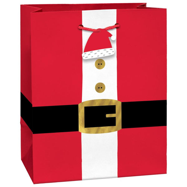 Amscan Christmas Gift Bag, Small - Santa Belt