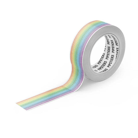 Pipsticks Washi Tape - Pinstripe Rainbow