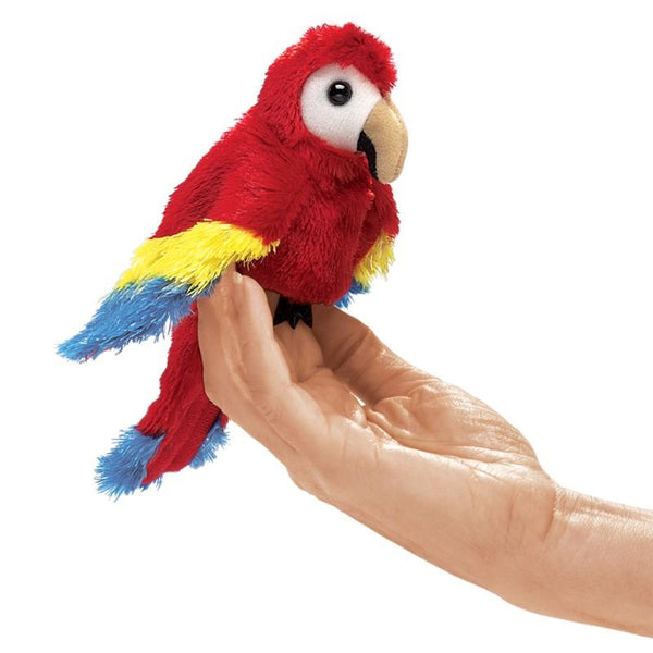 Folkmanis Finger Puppet - Scarlet Macaw