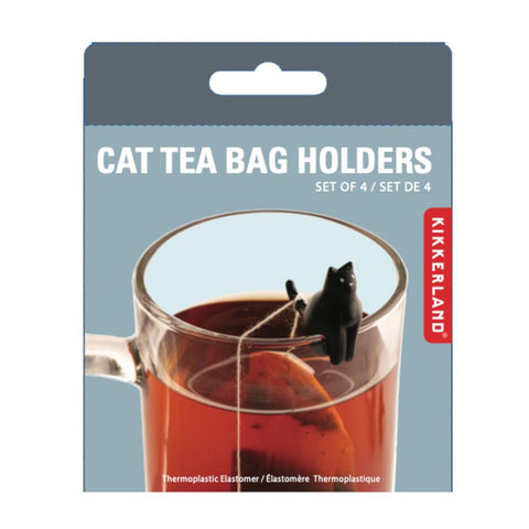 Kikkerland Cat Tea Bag Holders 4pk