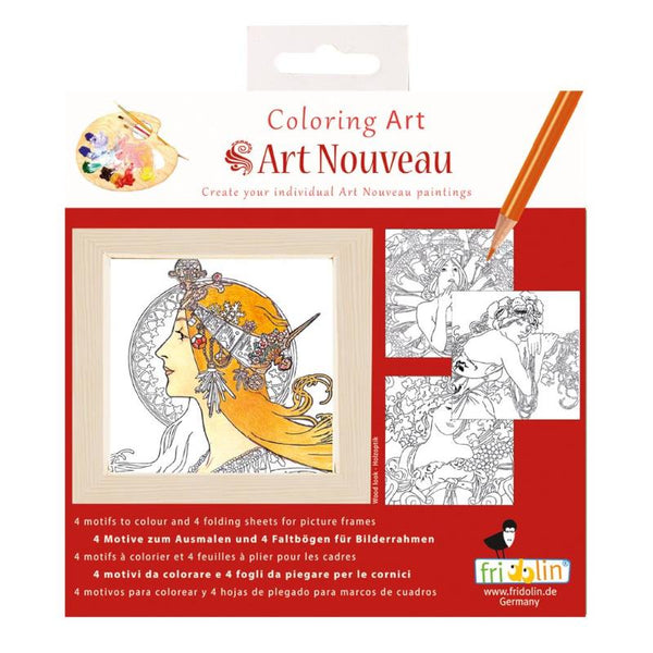 Fridolin Colouring Art Kit - Art Nouveau