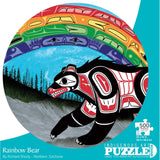 Indigenous Collection 500pc Round Puzzle - Richard Shorty: Rainbow Bear