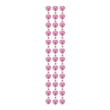 Angels Craft Rhinestone Stickers - Fancy Pink Hearts