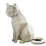 PaperCraft World 3D Model DIY Kit - White Cat
