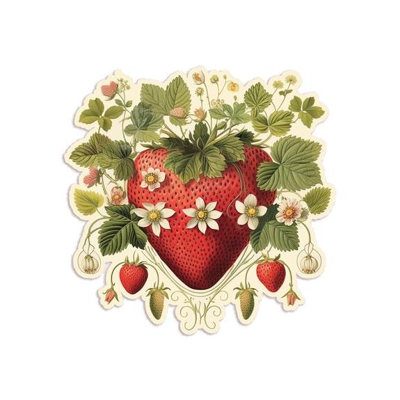 Stay Home Club Vinyl Sticker - Strawberry Valentine