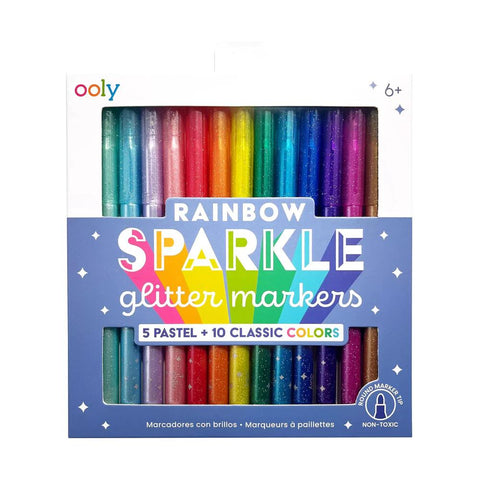 Ooly Rainbow Sparkle Glitter Markers 15pk