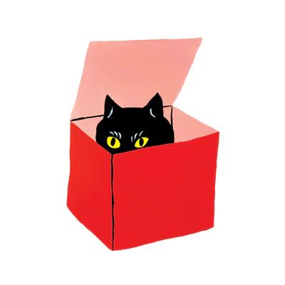 Tattly Temporary Tattoos 2pk - Cat in a Box