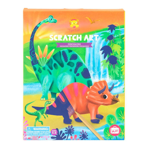 Tiger Tribe Scratch Art Kit - Dinosaurs