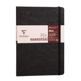 Clairefontaine Essential A5 Stitched Notebook, Ruled, Black