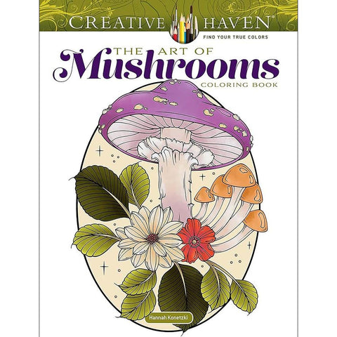 Creative Haven Colouring Book - The Art of Mushrooms