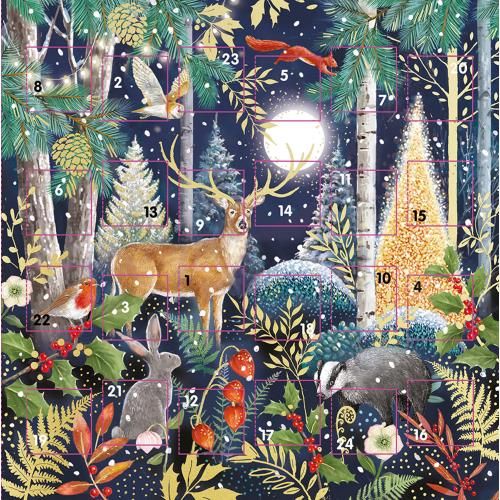 Ling Design Advent Card - Magical Woodland