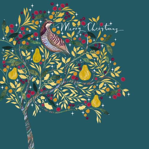 Ling Design Boxed Holiday Cards 10pk - A Partridge In A Pear Tree