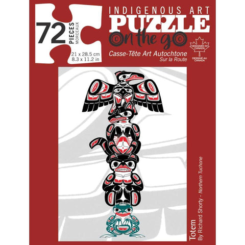 Indigenous Collection 72pc Mini Puzzle in Tin - Totem