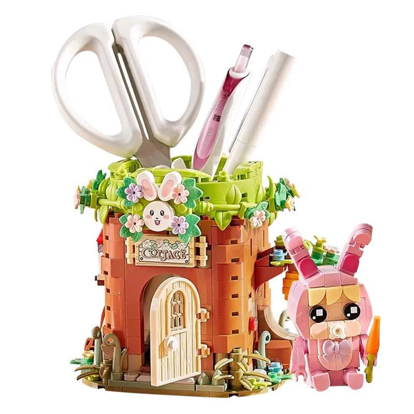 LOZ Mini Block Kit Pen Holder - Bunny House